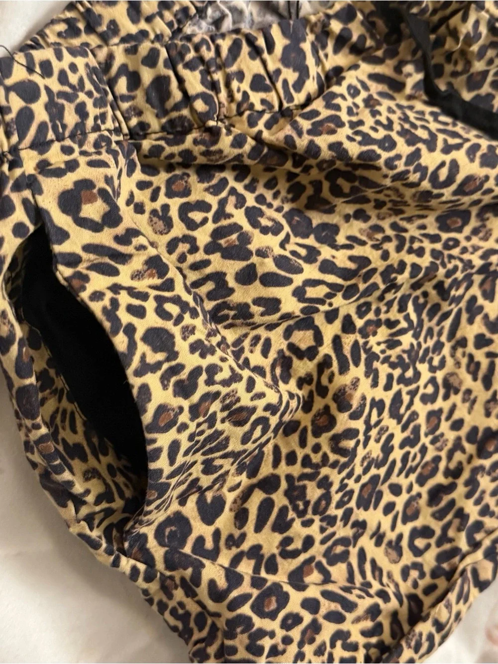 Zara Leopard Print Mini Skirt in Tan and Black
